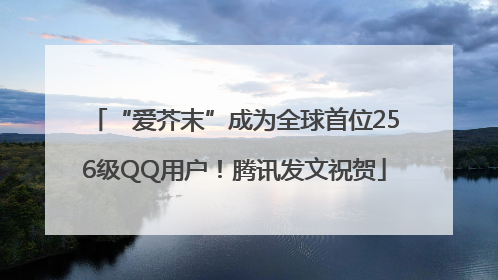 “爱芥末”成为全球首位256级QQ用户！腾讯发文祝贺