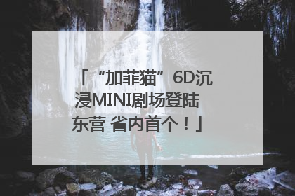 “加菲猫”6D沉浸MINI剧场登陆东营 省内首个！