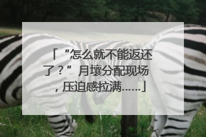 “怎么就不能返还了？”月壤分配现场，压迫感拉满……