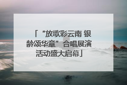 “放歌彩云南 银龄颂华章”合唱展演活动盛大启幕