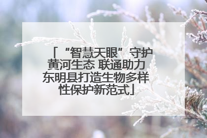 “智慧天眼”守护黄河生态 联通助力东明县打造生物多样性保护新范式