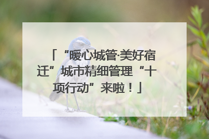 “暖心城管·美好宿迁”城市精细管理“十项行动”来啦！