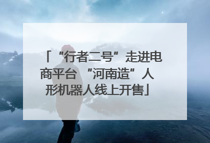 “行者二号”走进电商平台 “河南造”人形机器人线上开售