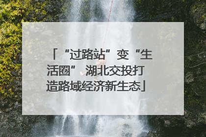 “过路站”变“生活圈” 湖北交投打造路域经济新生态