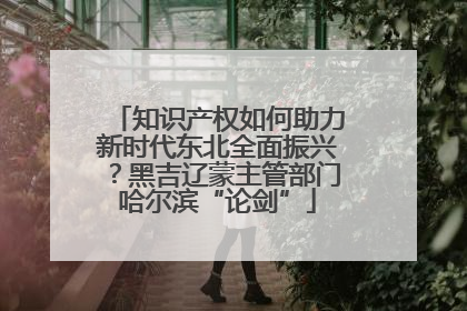 知识产权如何助力新时代东北全面振兴？黑吉辽蒙主管部门哈尔滨“论剑”