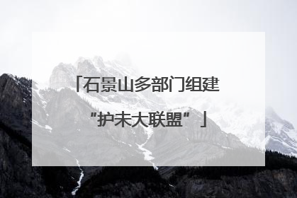 石景山多部门组建“护未大联盟”