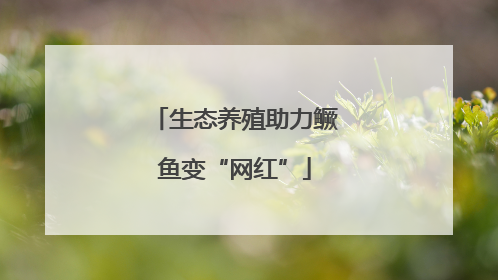 生态养殖助力鳜鱼变“网红”