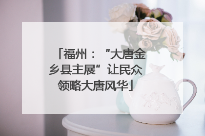 福州：“大唐金乡县主展”让民众领略大唐风华