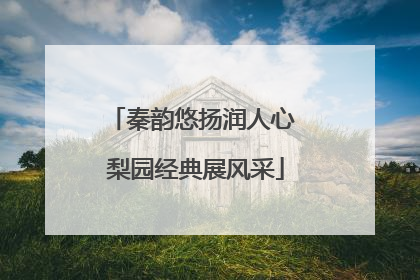 秦韵悠扬润人心 梨园经典展风采
