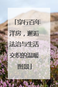 穿行百年洋房，邂逅法治与生活交织的温暖图景