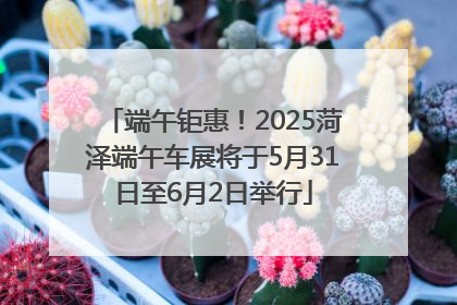 端午钜惠！2025菏泽端午车展将于5月31日至6月2日举行