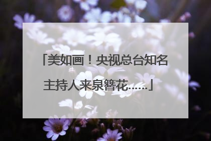 美如画！央视总台知名主持人来泉簪花……
