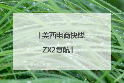 美西电商快线ZX2复航