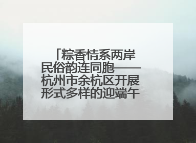 粽香情系两岸 民俗韵连同胞——杭州市余杭区开展形式多样的迎端午联谊活动