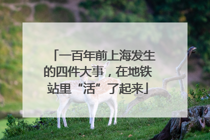 一百年前上海发生的四件大事，在地铁站里“活”了起来