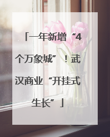 一年新增“4个万象城”！武汉商业“开挂式生长”