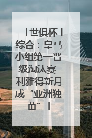 世俱杯丨综合：皇马小组第一晋级淘汰赛 利雅得新月成“亚洲独苗”