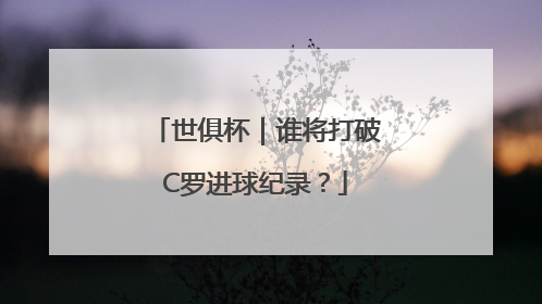 世俱杯｜谁将打破C罗进球纪录？