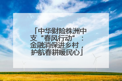 中华财险株洲中支“春风行动”：金融消保进乡村，护航春耕暖民心
