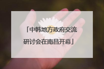 中韩地方政府交流研讨会在南昌开幕