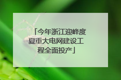 今年浙江迎峰度夏重大电网建设工程全面投产