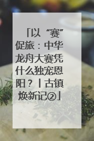 以“赛”促旅：中华龙舟大赛凭什么独宠恩阳？丨古镇焕新记②