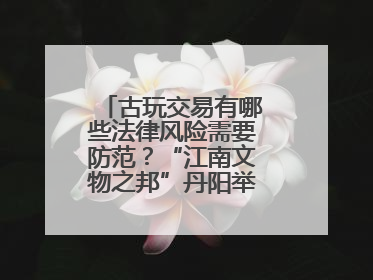 古玩交易有哪些法律风险需要防范？“江南文物之邦”丹阳举行专题讲座