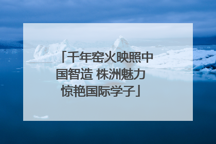 千年窑火映照中国智造 株洲魅力惊艳国际学子
