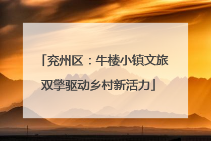 兖州区：牛楼小镇文旅双擎驱动乡村新活力