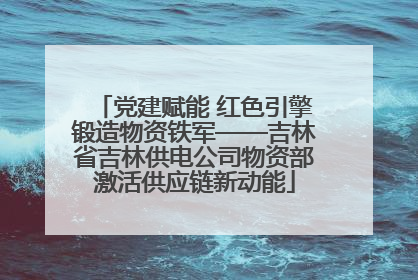 党建赋能 红色引擎锻造物资铁军——吉林省吉林供电公司物资部激活供应链新动能