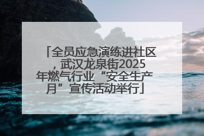 全员应急演练进社区，武汉龙泉街2025年燃气行业“安全生产月”宣传活动举行