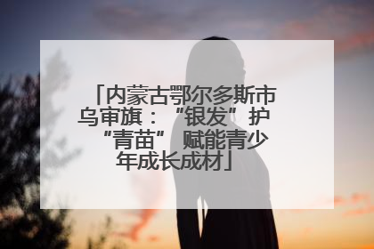 内蒙古鄂尔多斯市乌审旗：“银发”护“青苗” 赋能青少年成长成材
