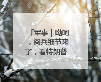 军事｜呦呵，阅兵细节来了，看特朗普怎么说