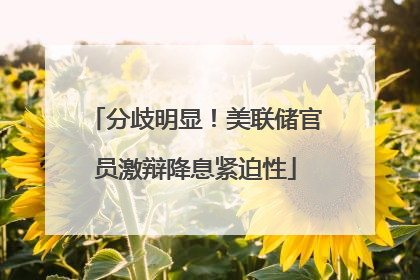 分歧明显！美联储官员激辩降息紧迫性