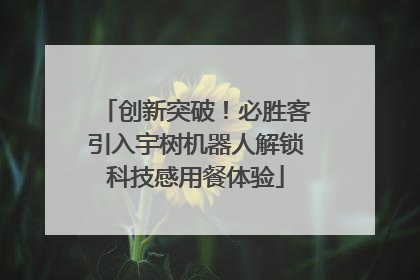 创新突破！必胜客引入宇树机器人解锁科技感用餐体验