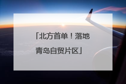 北方首单！落地青岛自贸片区