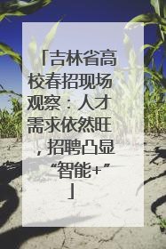吉林省高校春招现场观察：人才需求依然旺，招聘凸显“智能+”