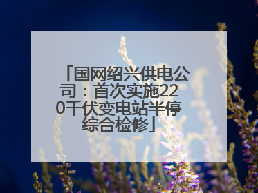 国网绍兴供电公司：首次实施220千伏变电站半停综合检修
