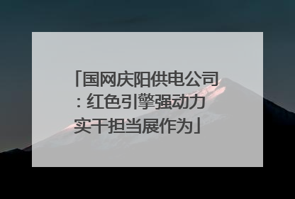 国网庆阳供电公司：红色引擎强动力 实干担当展作为