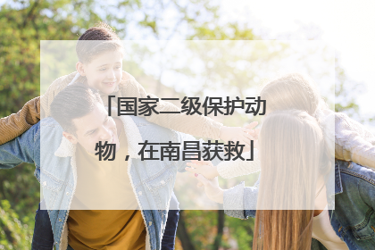 国家二级保护动物，在南昌获救