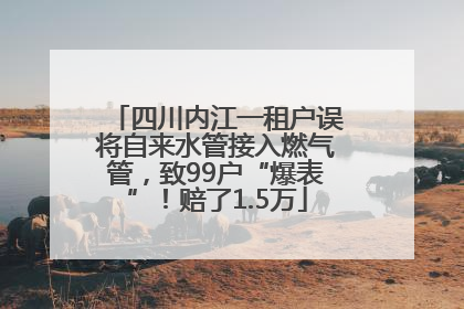 四川内江一租户误将自来水管接入燃气管，致99户“爆表”！赔了1.5万