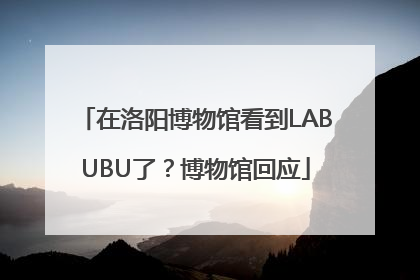 在洛阳博物馆看到LABUBU了？博物馆回应