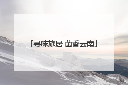 寻味旅居 菌香云南