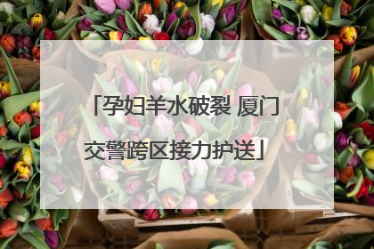 孕妇羊水破裂 厦门交警跨区接力护送