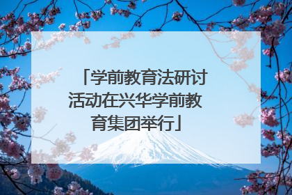 学前教育法研讨活动在兴华学前教育集团举行
