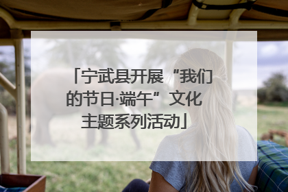 宁武县开展“我们的节日·端午”文化主题系列活动