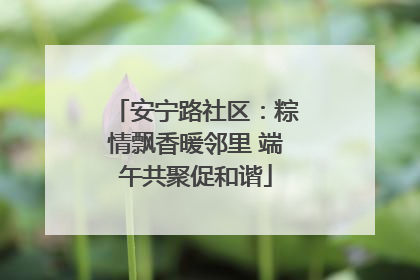 安宁路社区：粽情飘香暖邻里 端午共聚促和谐