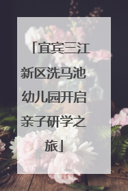 宜宾三江新区洗马池幼儿园开启亲子研学之旅