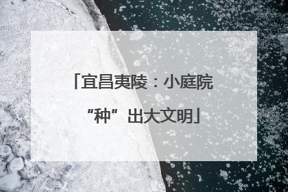 宜昌夷陵：小庭院“种”出大文明