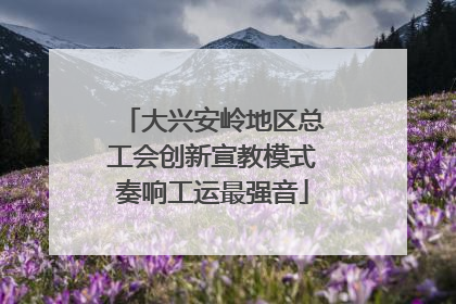 大兴安岭地区总工会创新宣教模式奏响工运最强音